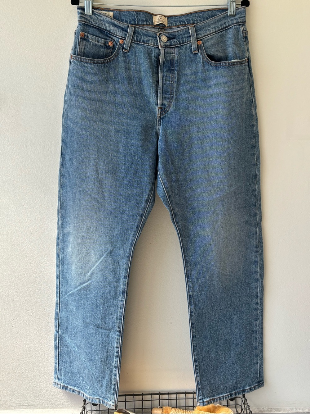 Classic Levi’s 501 Curve Blue Denim Jeans